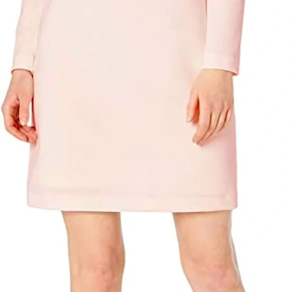 Dresses | Calvin Klein Long Sleeve Sheath Dress Size 4 Color Petal |  Poshmark